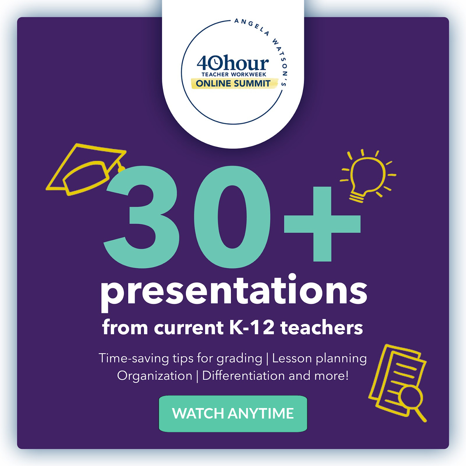 40 Hour Teacher Workweek Online Summit brand image